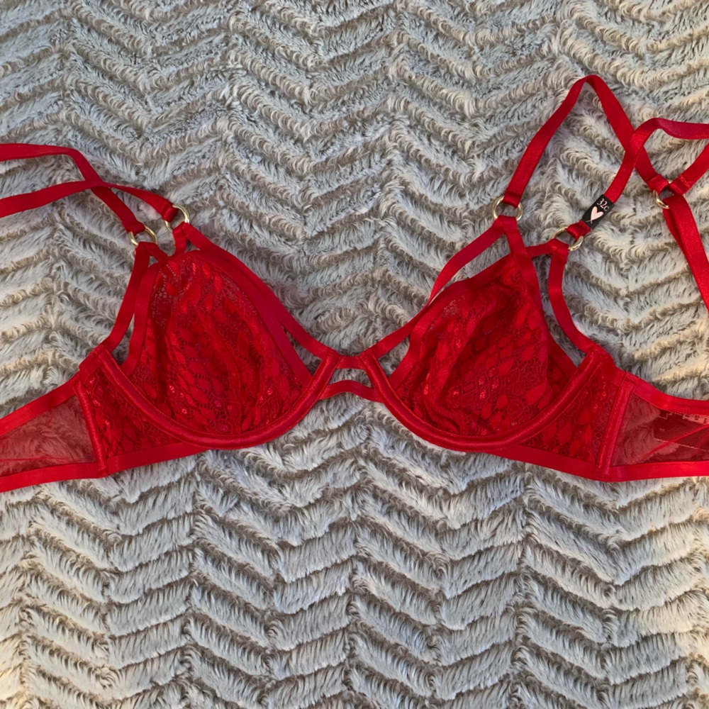 VS Leopard Lace Bra